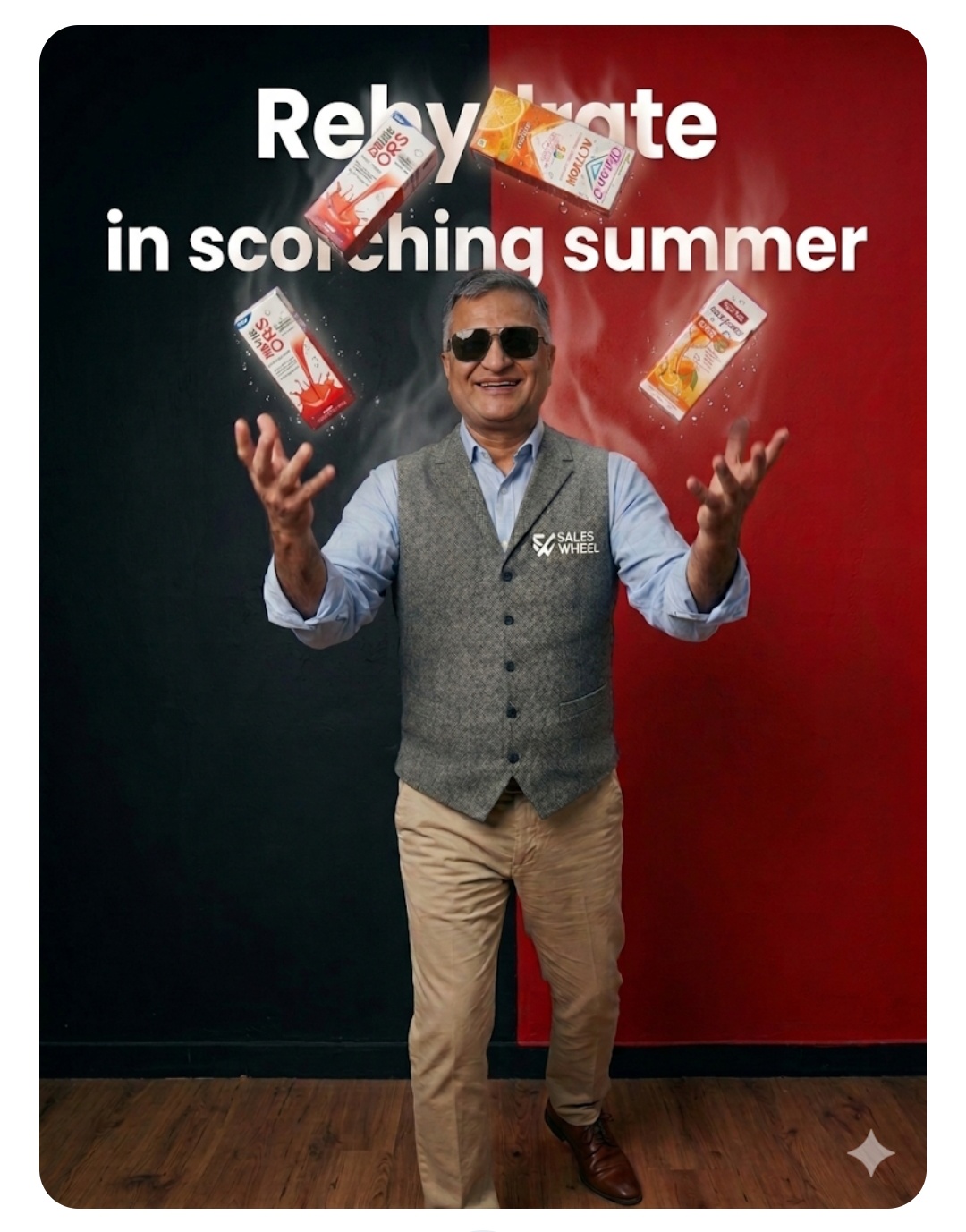 Rehydrate summer wellness product creative